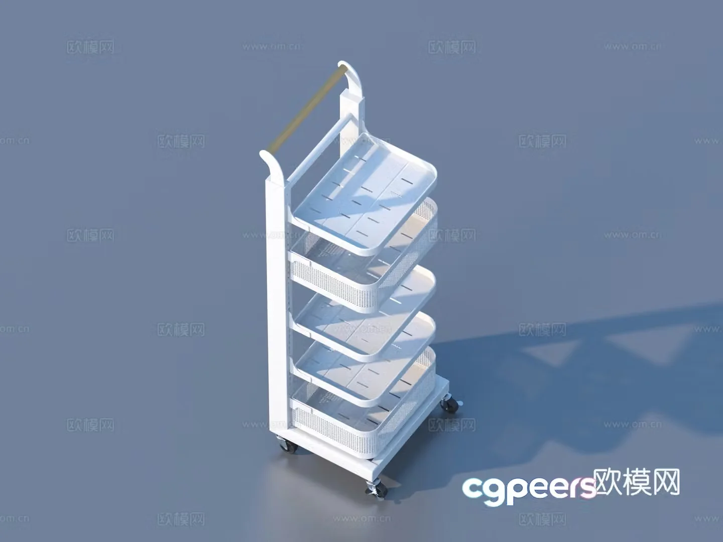 Storage rack item rack 3d model