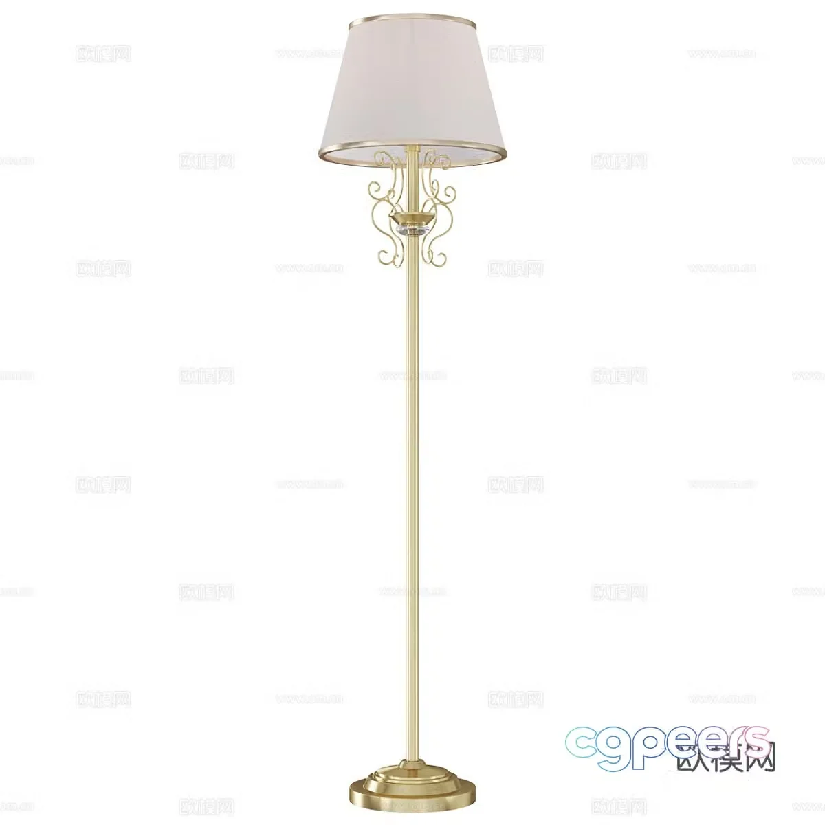American Driana Floor Lamp 3D Model