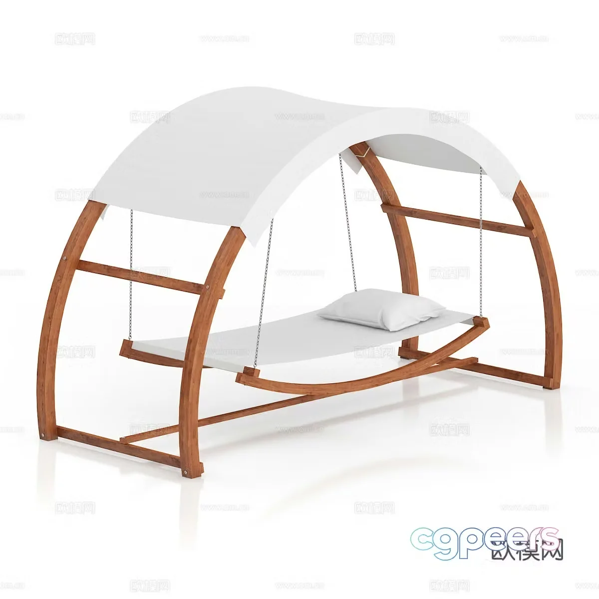 Outdoor hammock 3d model
