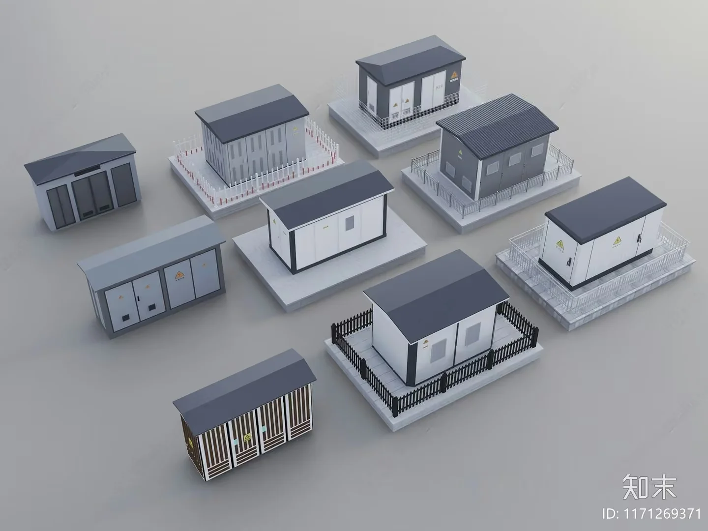 Small Houses 3D Model – 9712 – VRAY Render