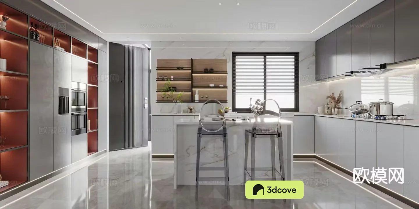 Modern island kitchen open kitchen