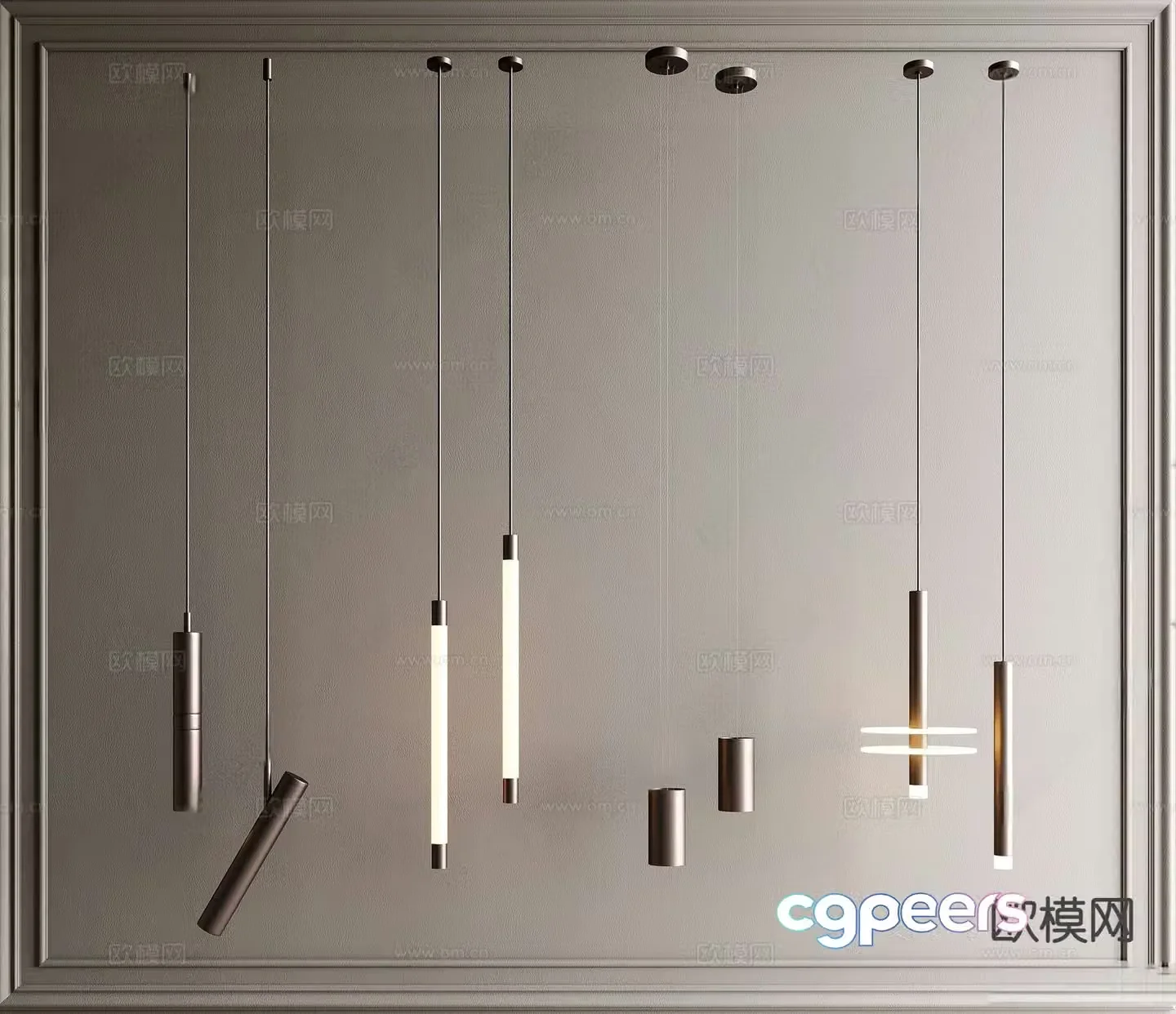 Light luxury small chandelier bedside small chandelier 3d model