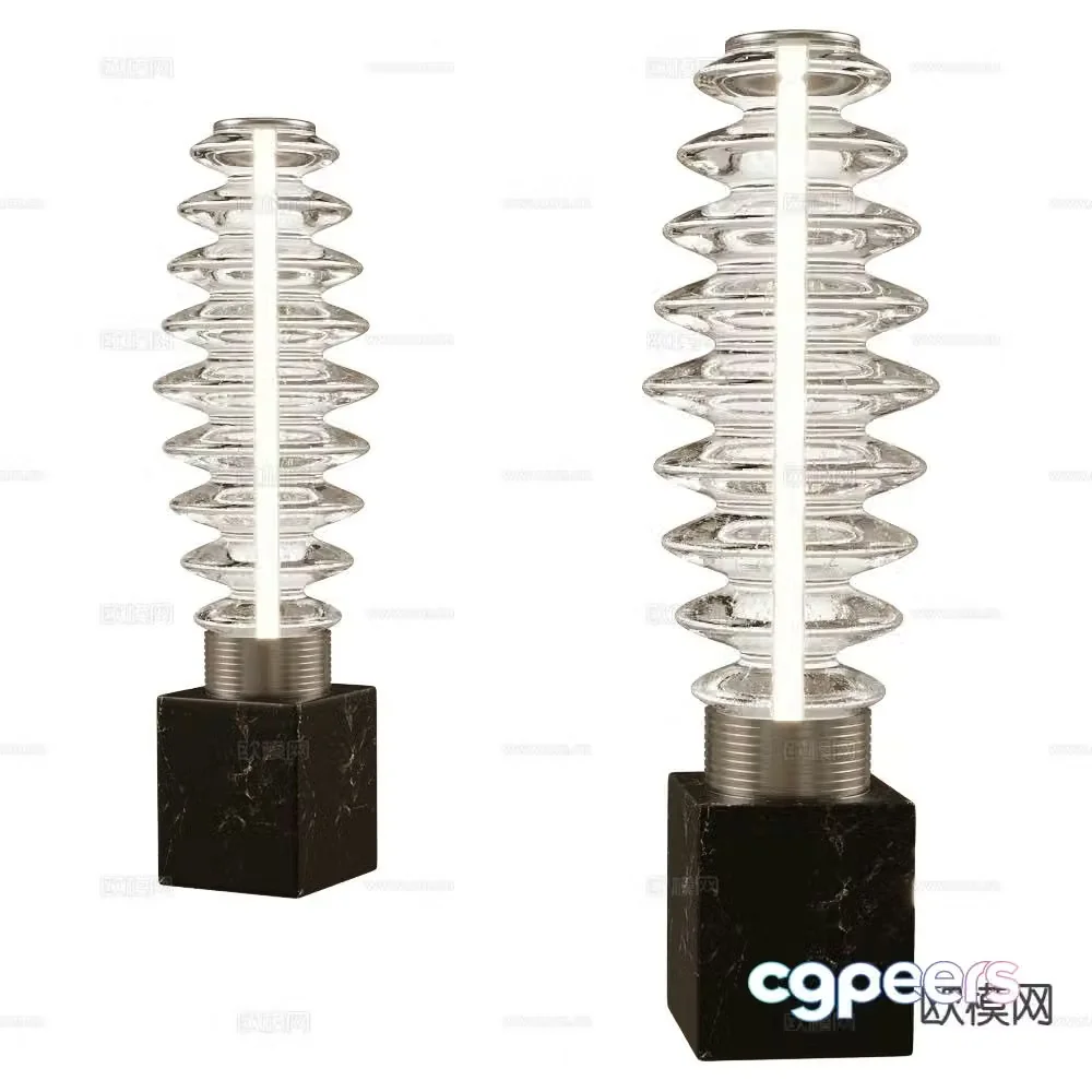 Italamp Light Luxury Table Lamp Glass Table Lamp 3D Model
