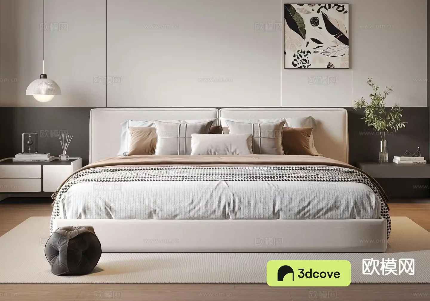 Modern double bed