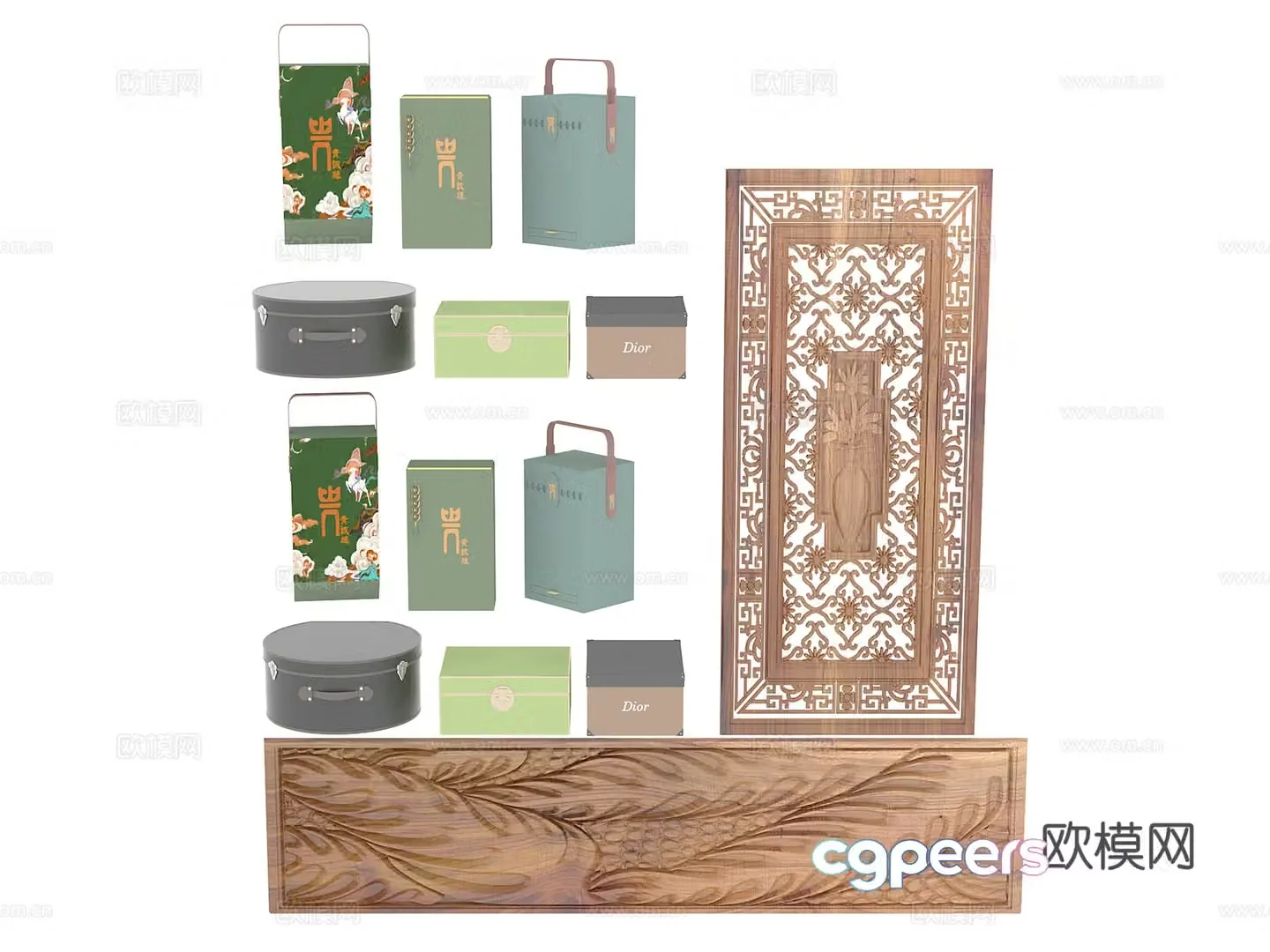 Daily necessities Packaging box 3d model
