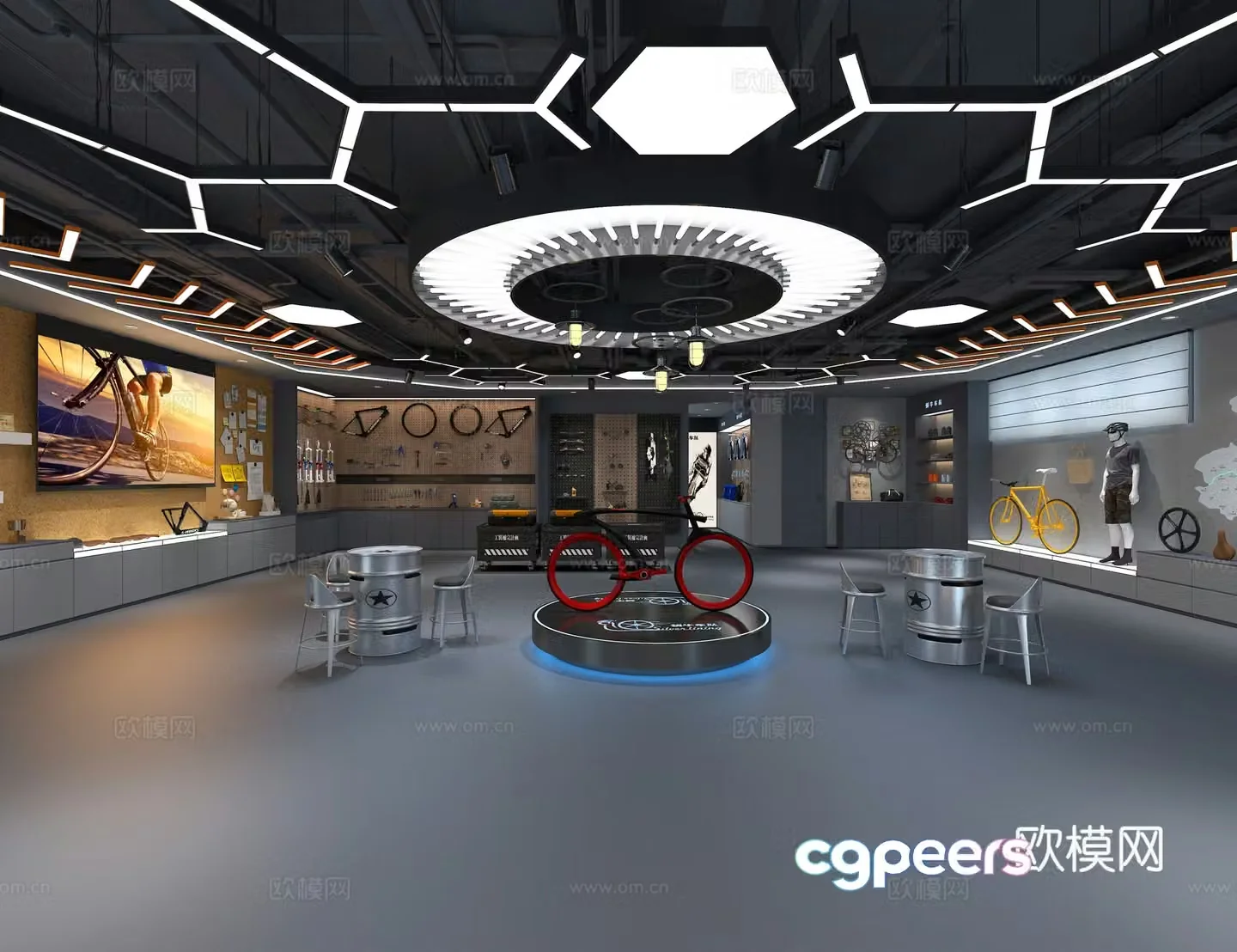 Bicycle store 3d model