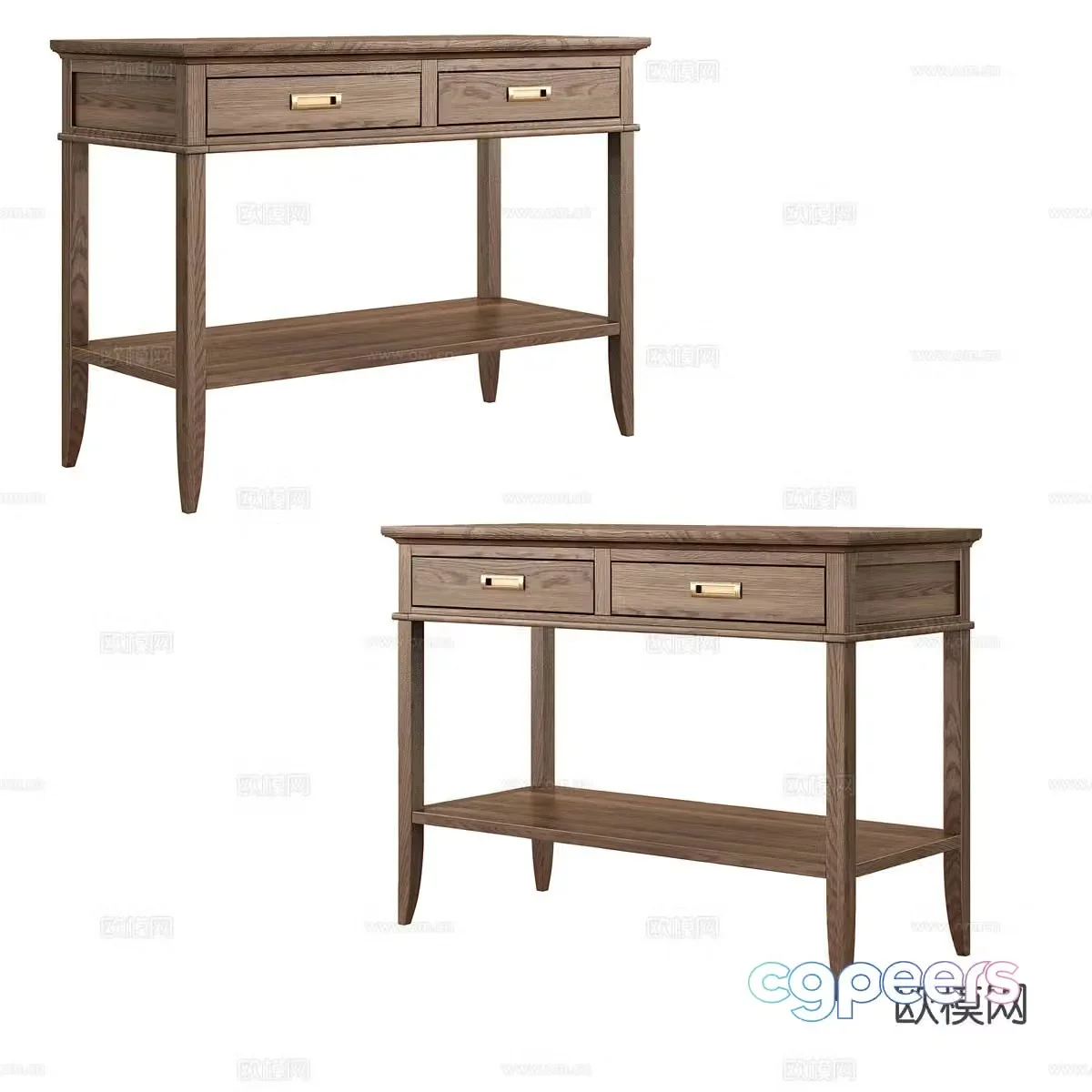 Nordic desk writing desk 3d model