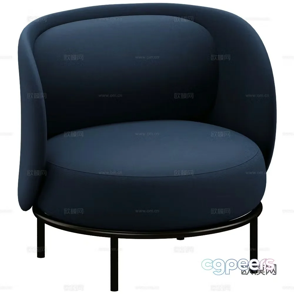 Tonon Italia Italian style leisure chair sofa chair 3d model