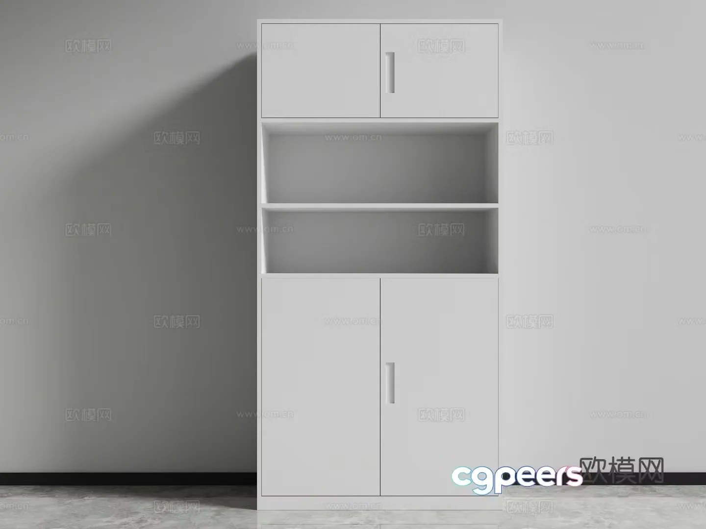 cabinet locker low cabinet file cabinet 3d model
