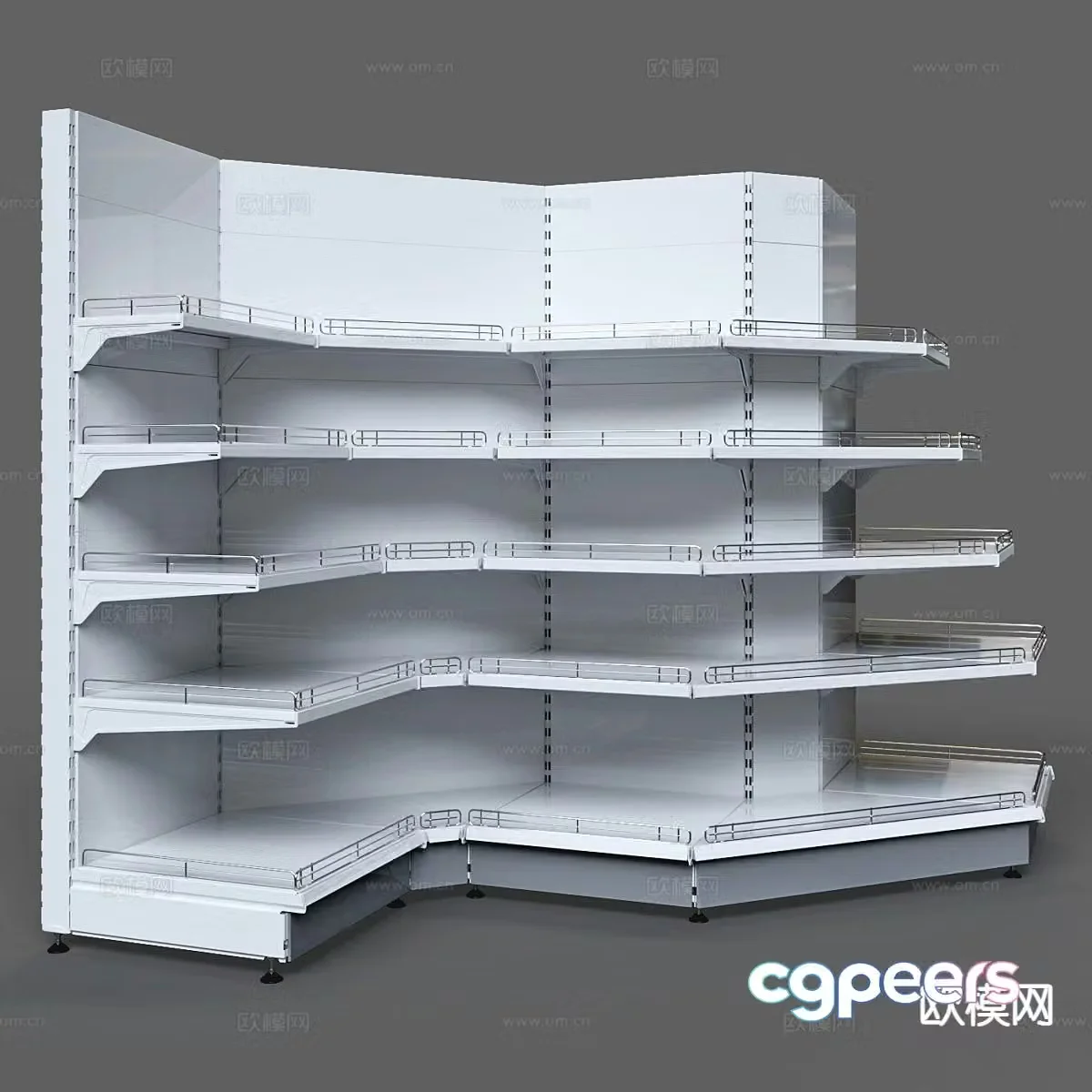 Modern showcase storage rack display rack 3d model