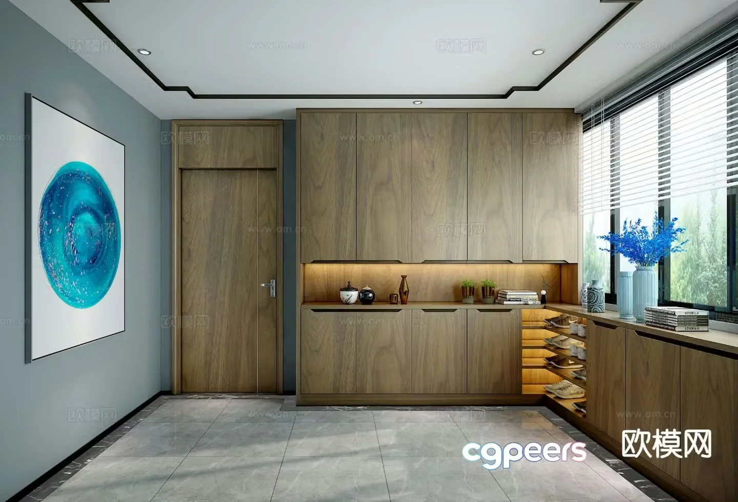 Entrance shoe cabinet Entry shoe cabinet 3D model