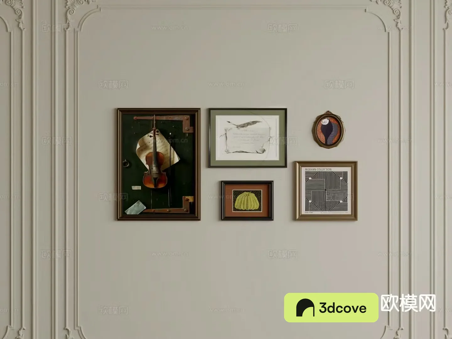 French hanging painting combination painting decorative painting