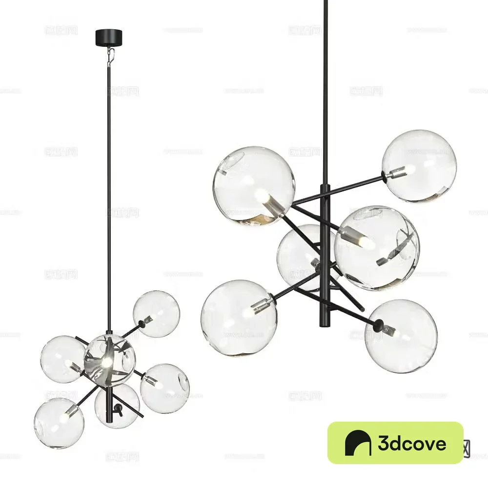 Markslojd modern glass chandelier