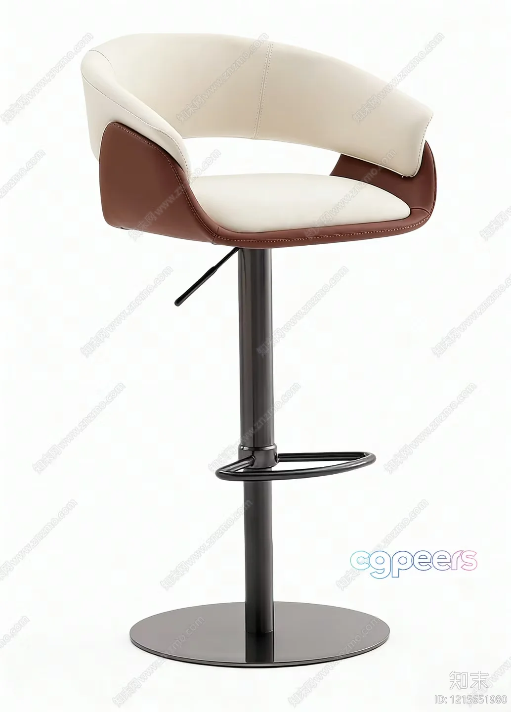 Modern Bar Stool 3D Model – 15787 – VRAY Render