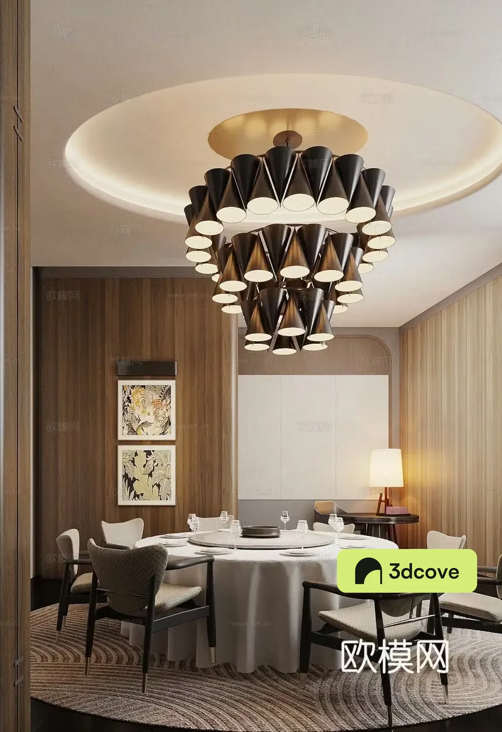 Light luxury restaurant private room Western restaurant private room