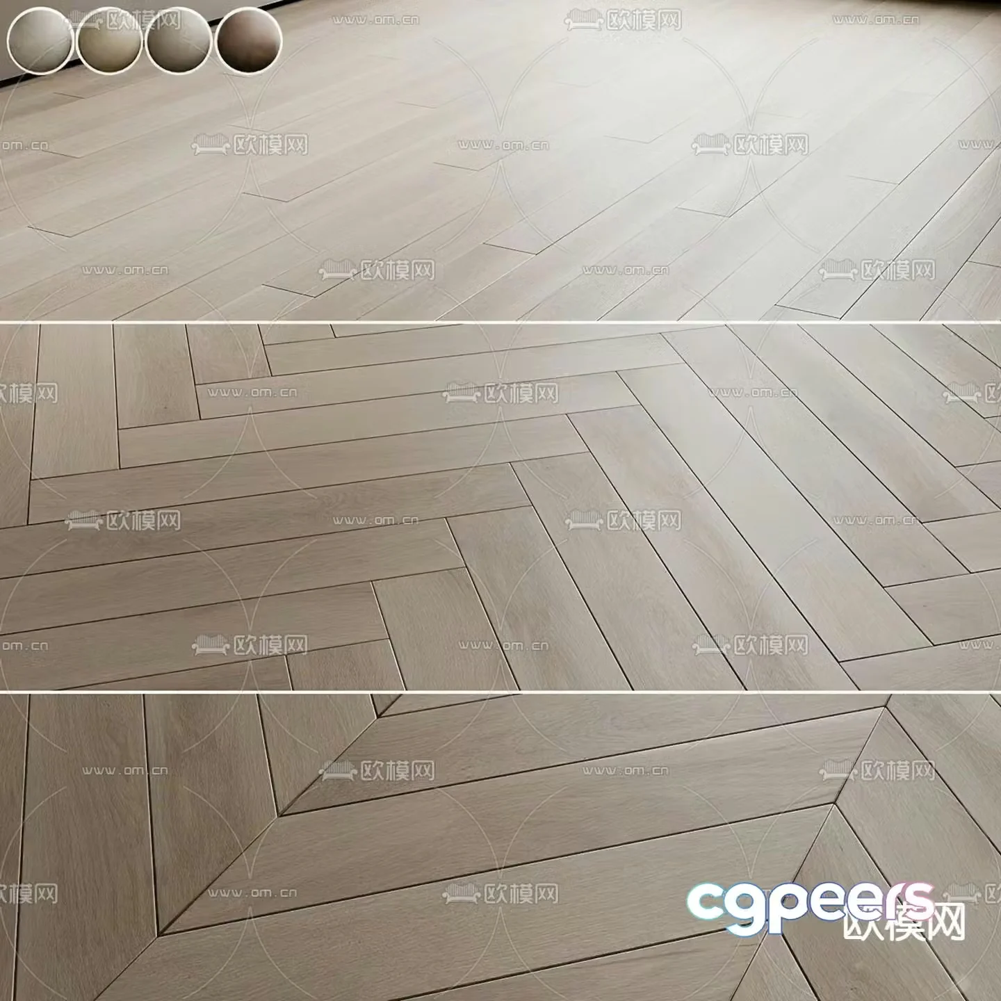 Indoor floor wooden floor 3d model