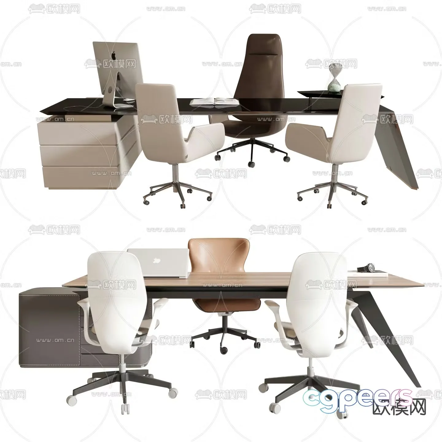 Executive desk executive desk boss desk 3D model