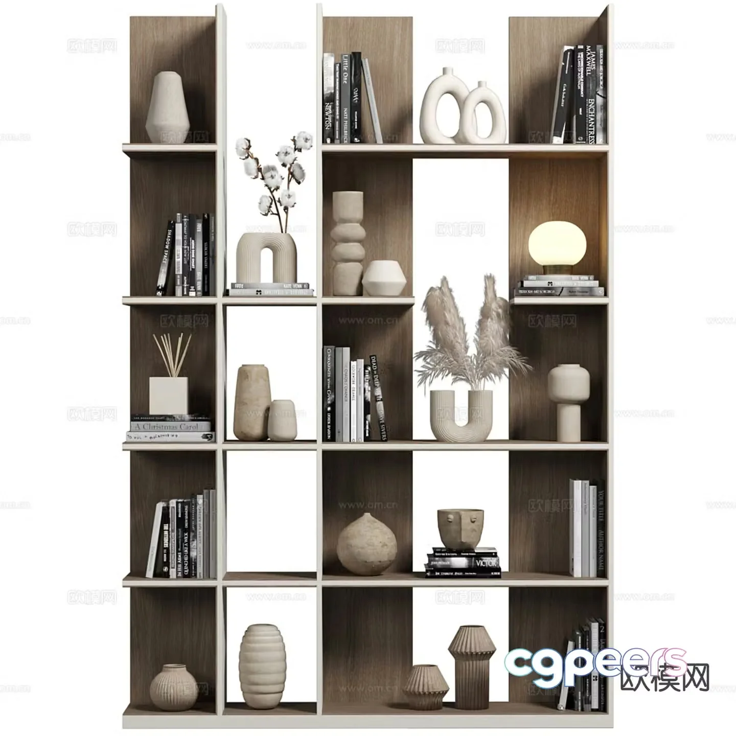 Wasabi Wind Shelf Bookshelf 3D Model