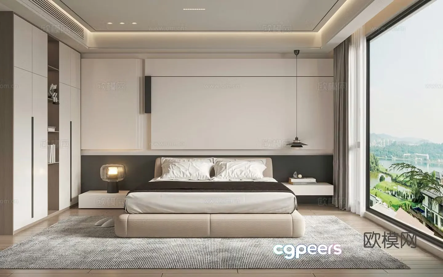 Modern bedroom 3d model