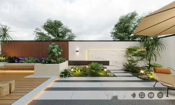 A Modern Outdoor Space 3D Model – 8226 – CORONA Render