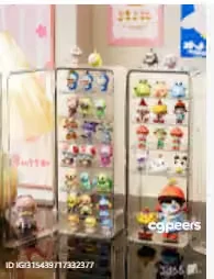 Shelves Of Toys 3D Model – 1440 – VRAY Render