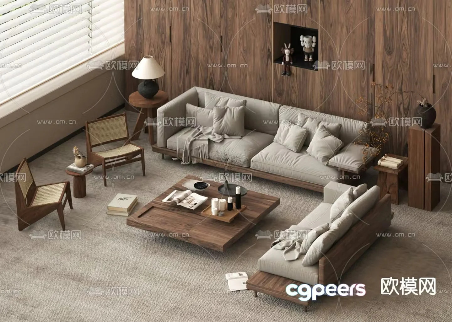 Wasabi sofa combination sofa 3D model