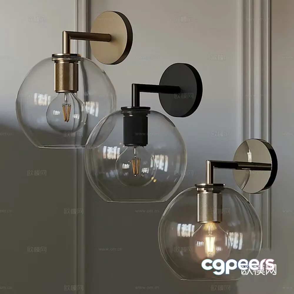 Lamps wall lamps decorative lamps lighting 3d model