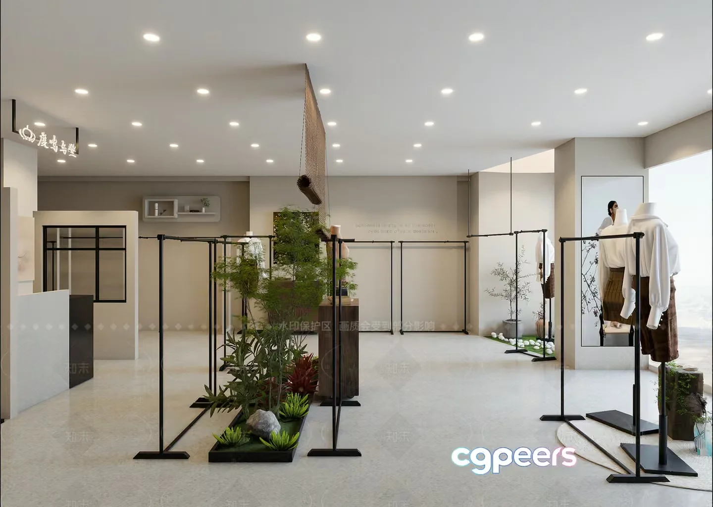 Modern Clothing Store 3D Model – 13756 – VRAY Render