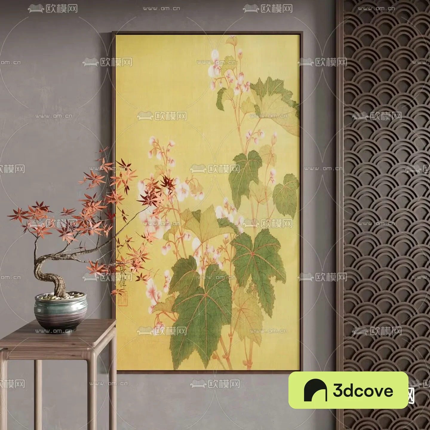 New Chinese style decorative paintings flower paintings watercolor paintings