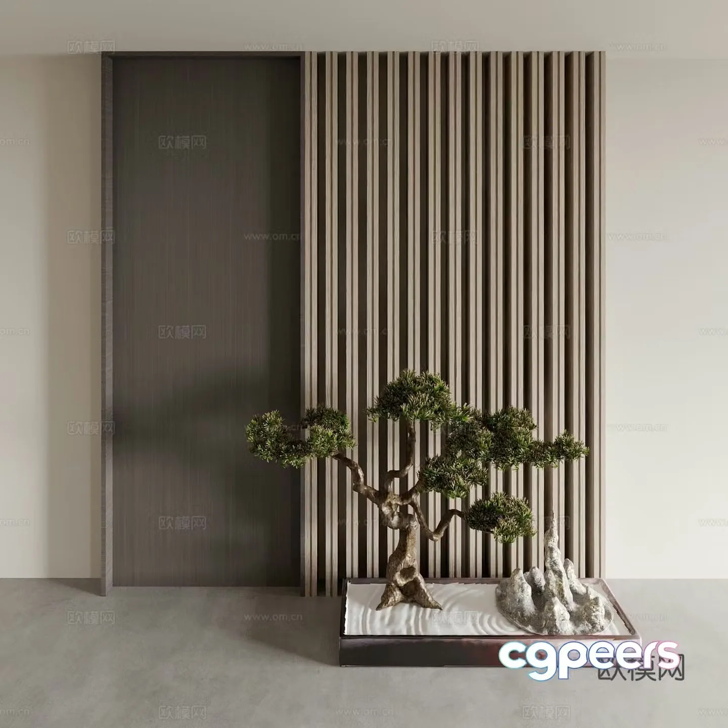 Welcome Pine Porch 3D Model
