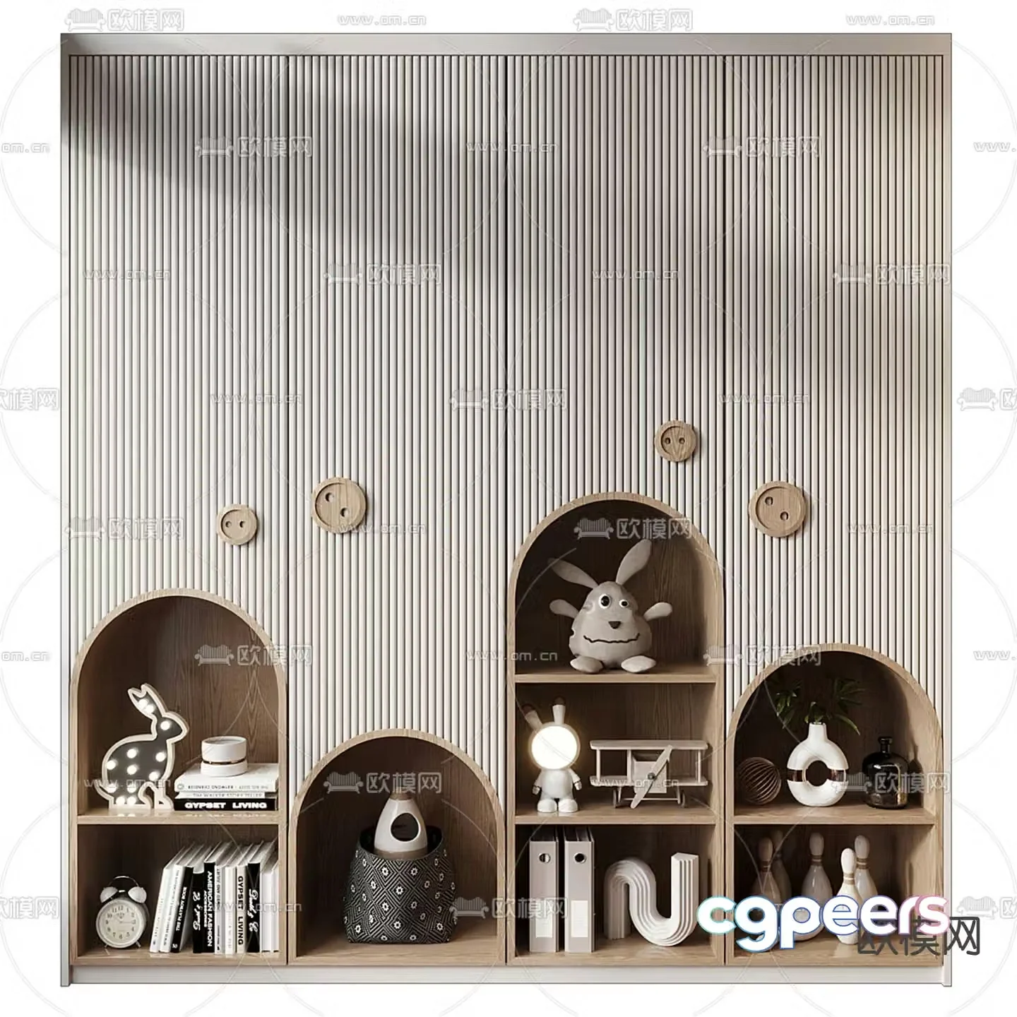 Furniture children’s wardrobe 3d model