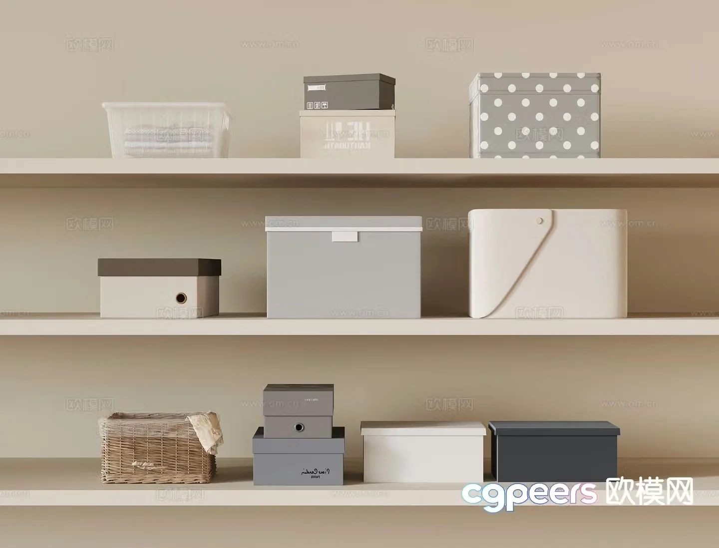 Storage box storage basket storage box 3d model