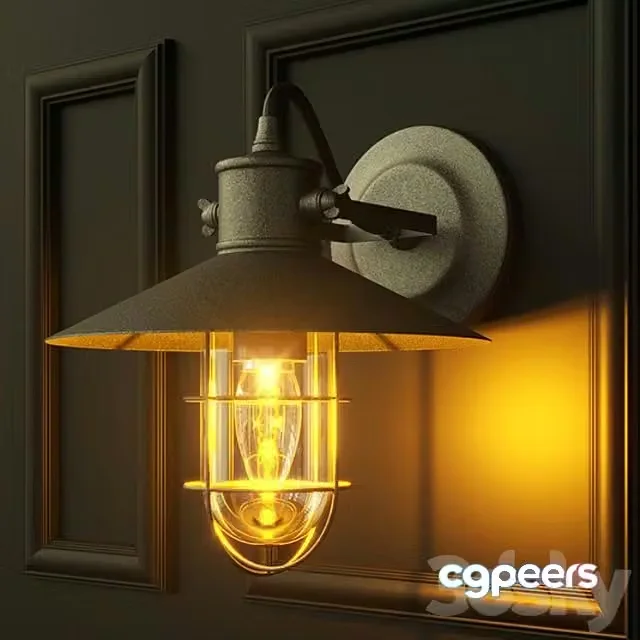 3ds Max Free – Harbor wall light
