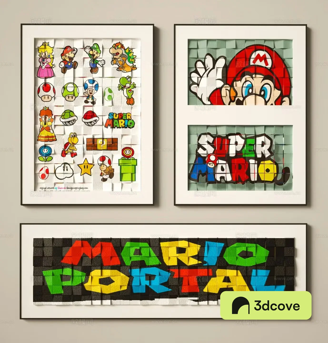 Cartoon decorative painting children’s painting hanging painting