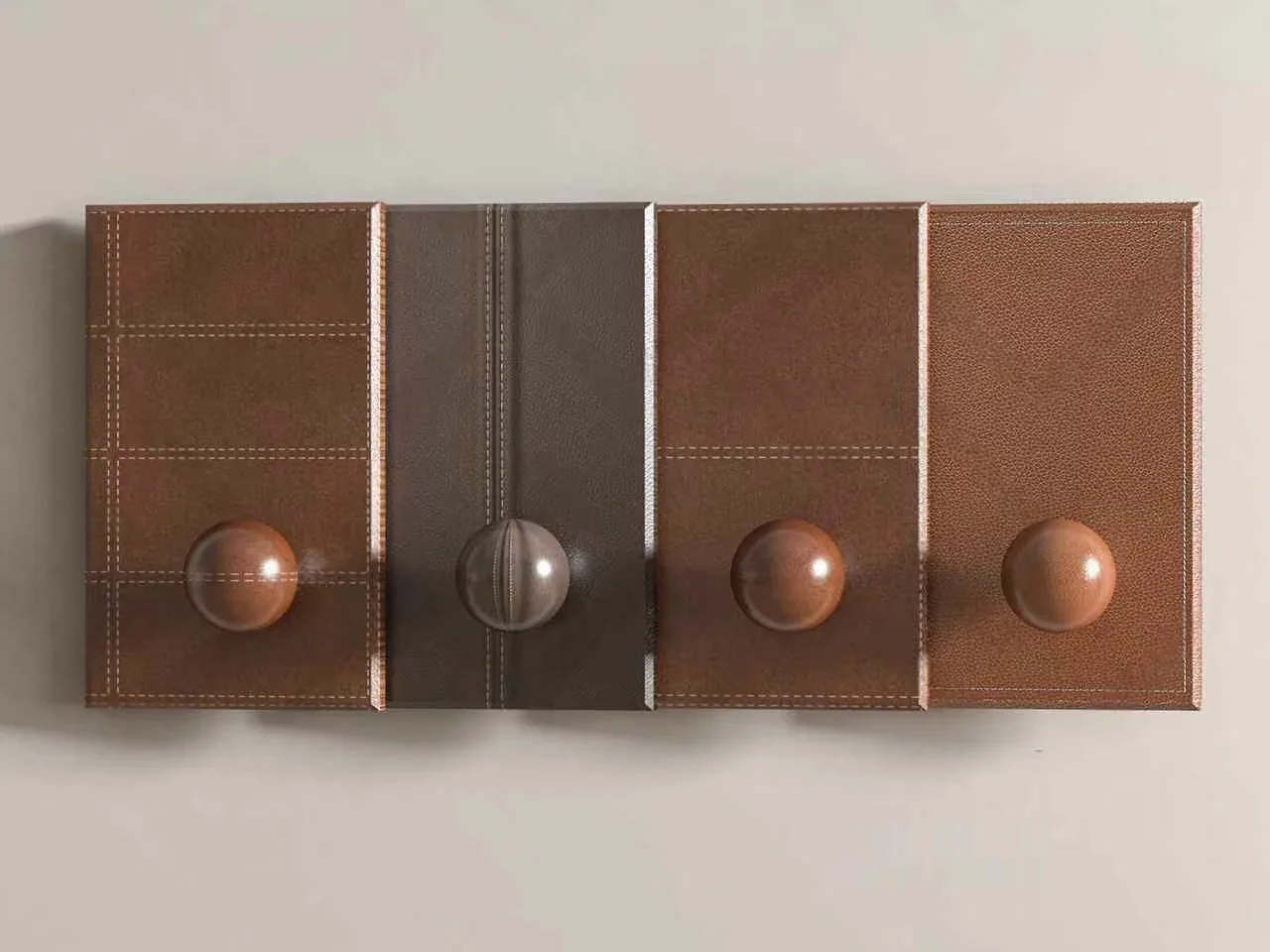 A Collection Of Leather-Bound Books 3D Model – 1809 – VRAY Render