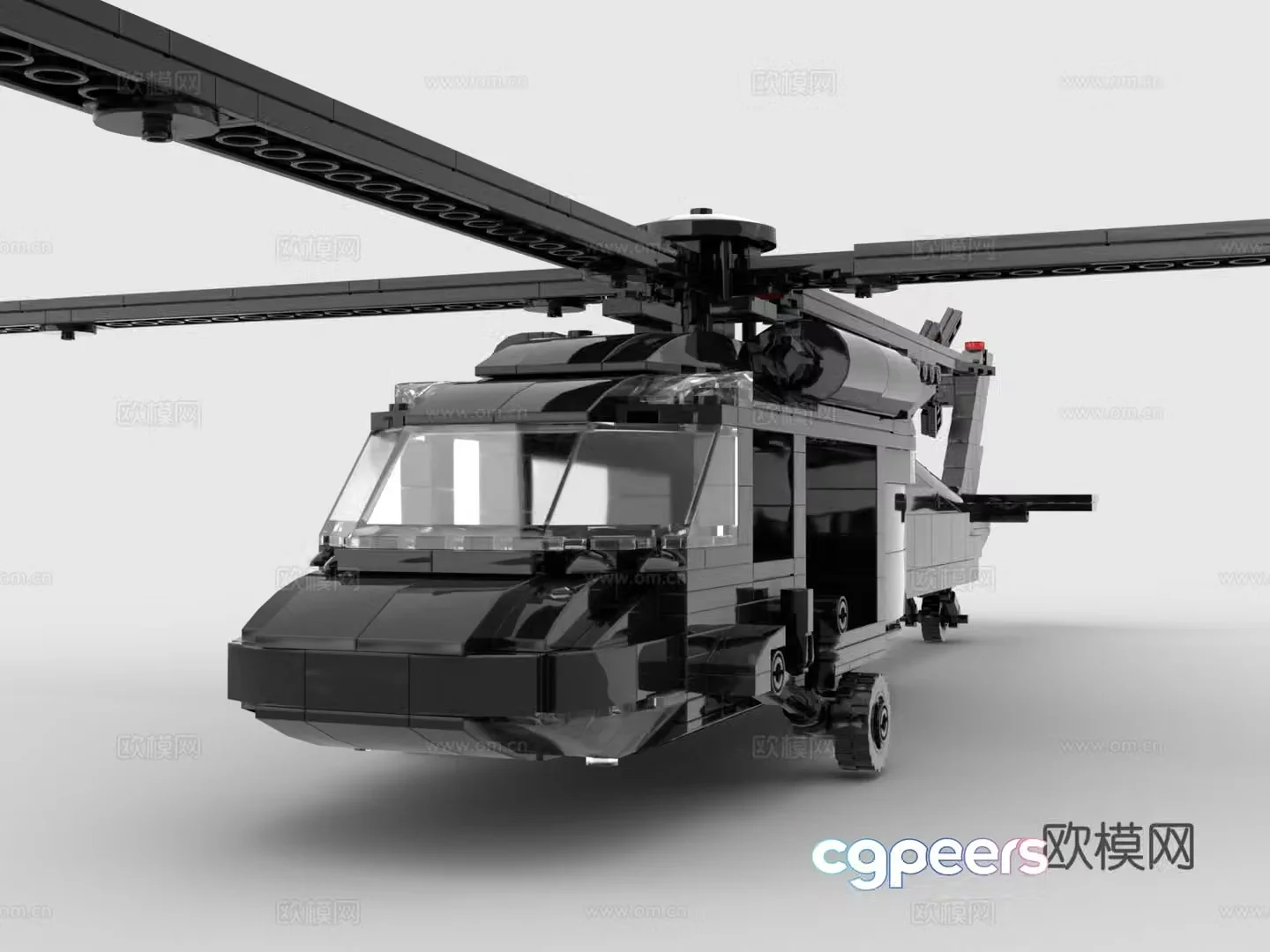 LEGO LEGO toys building blocks helicopter gunship 3d model