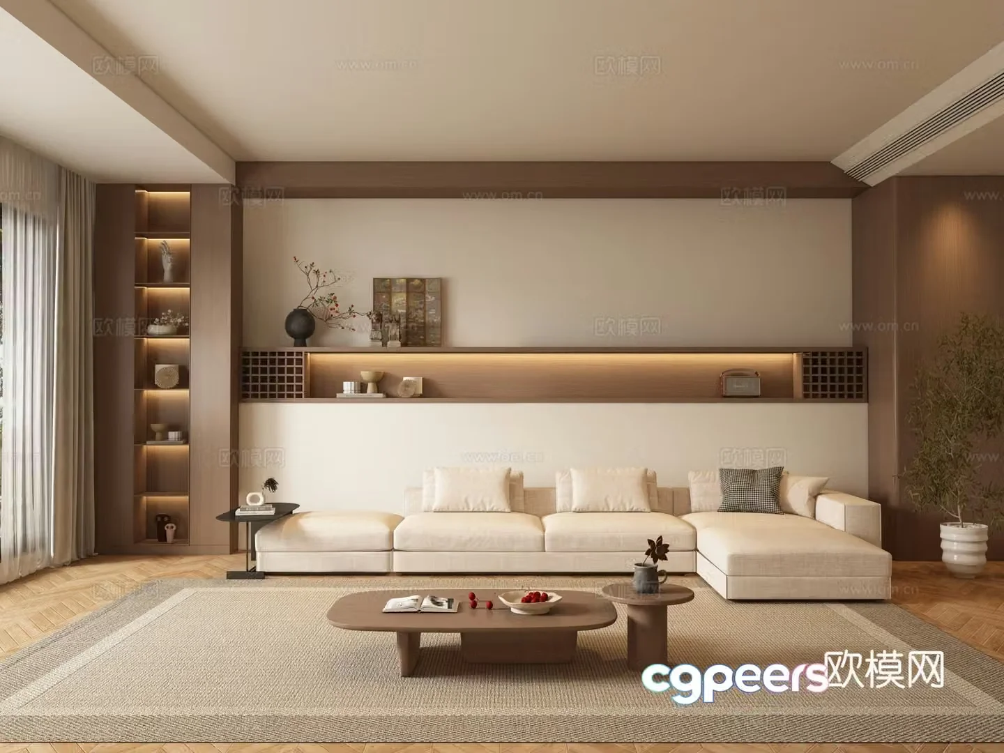 Medieval style living room 3D model