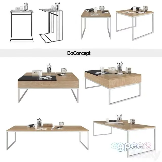 3ds Max Free – BoConcept set, table