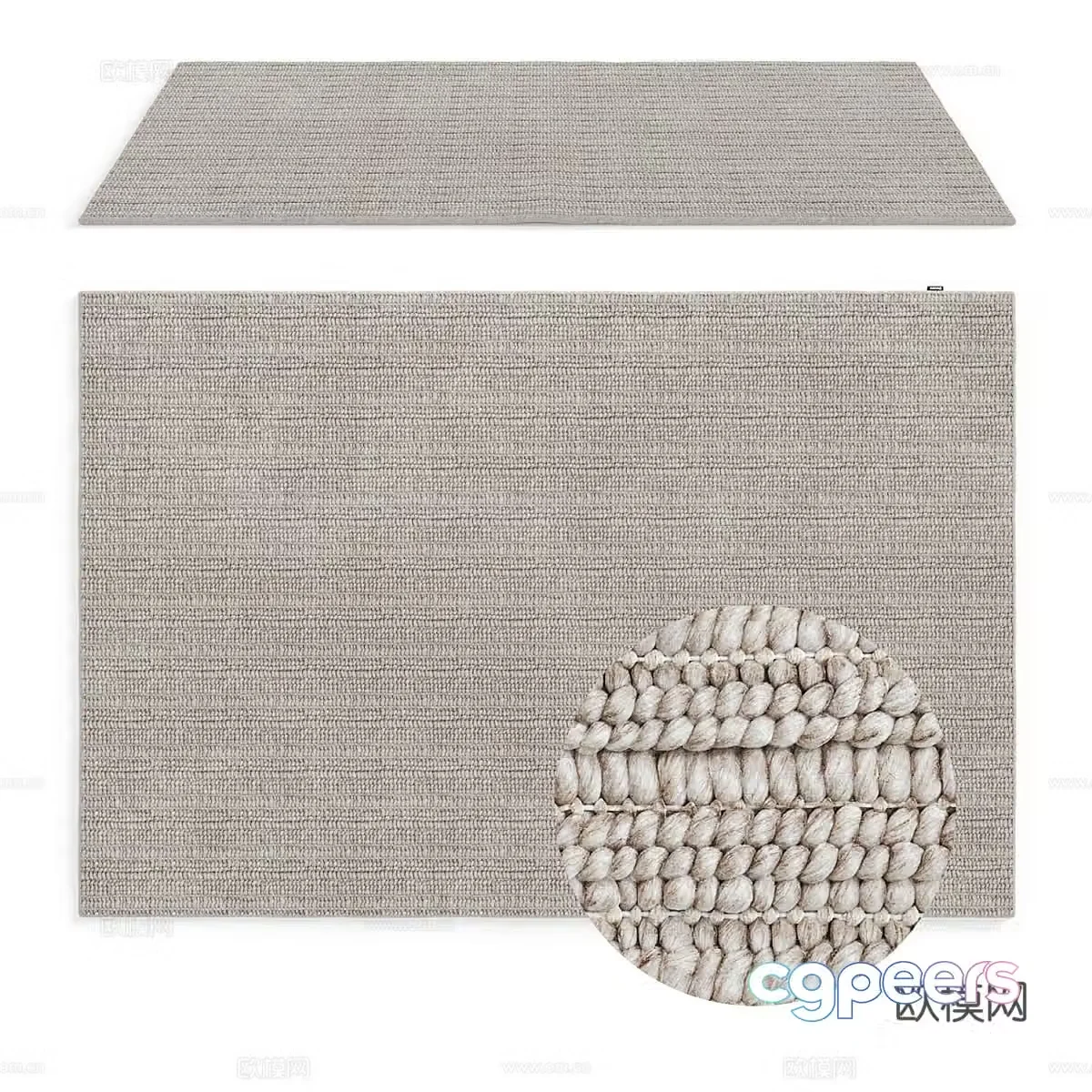 Simple carpet Fabric carpet 3d model