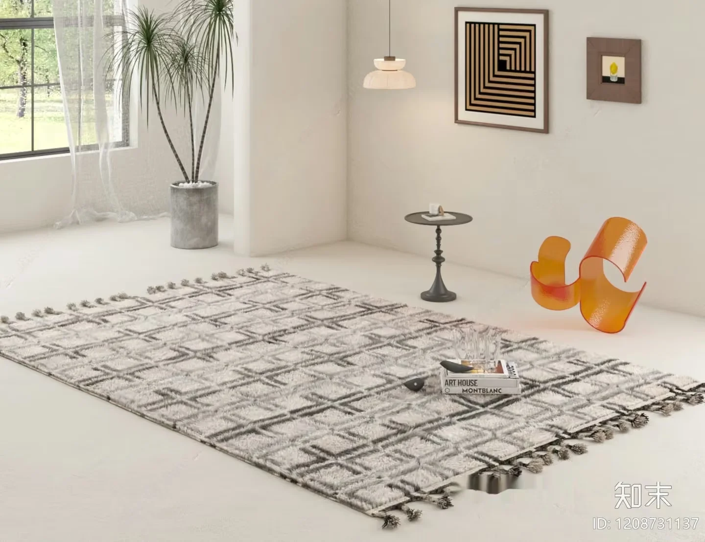 Modern Living Room 3D Model – 7572 – VRAY Render