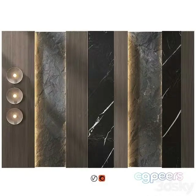 3ds Max Free – Wall Panel Decor 96