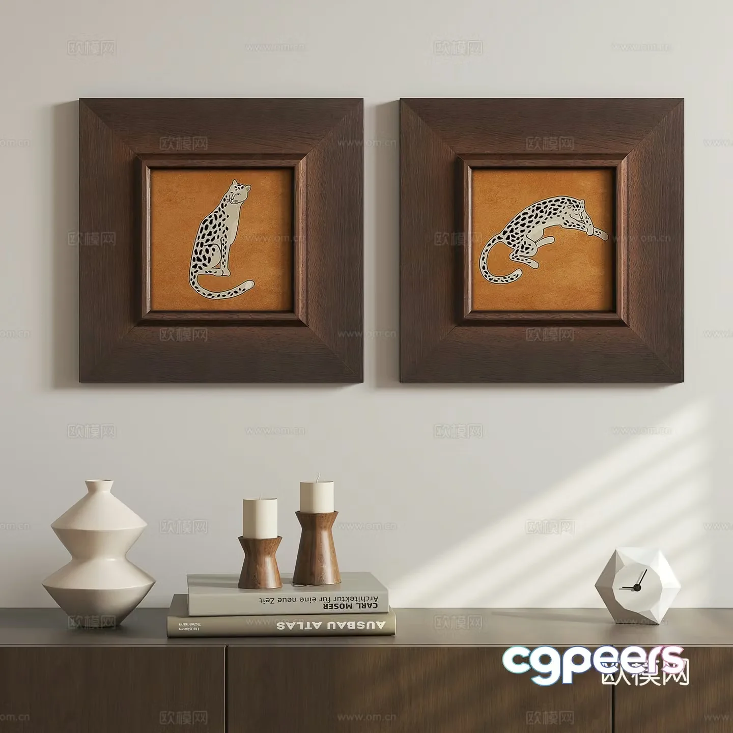 French medieval hanging painting 3D model