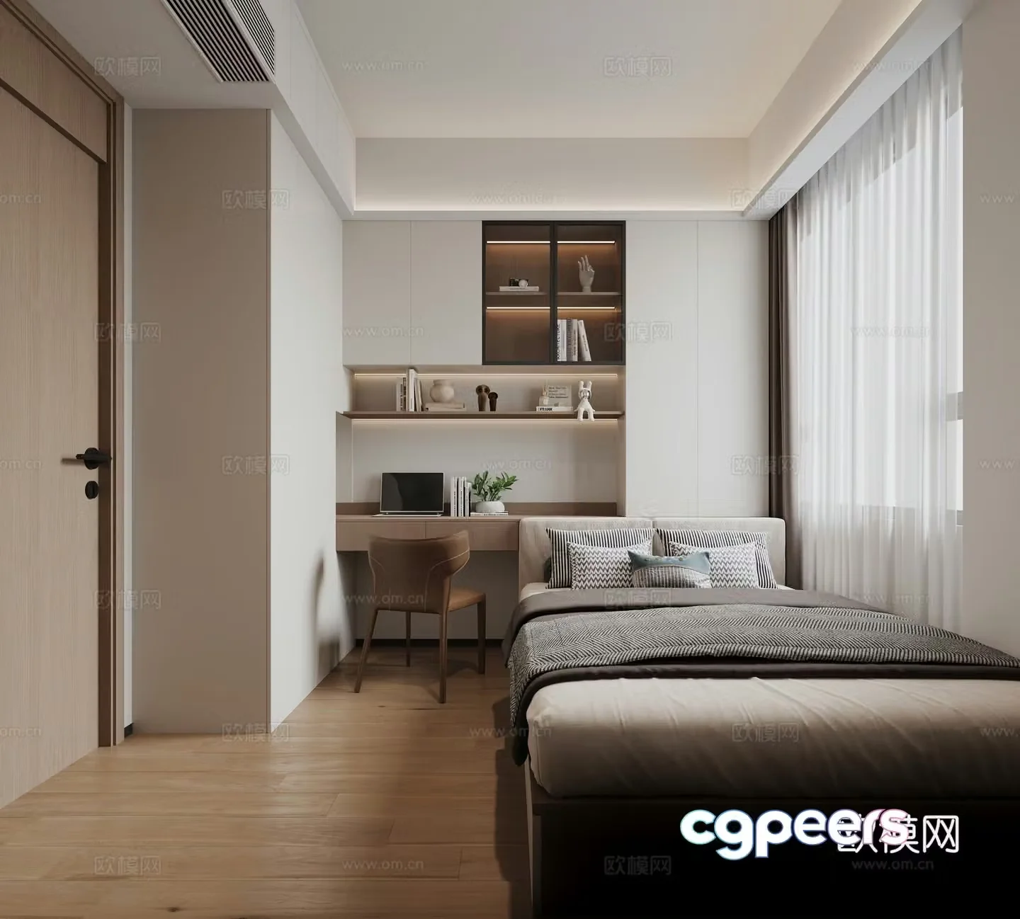 Modern tatami room 3d model