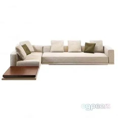 Modern L-Shaped Sofa 3D Model – 16467 – CORONA Render