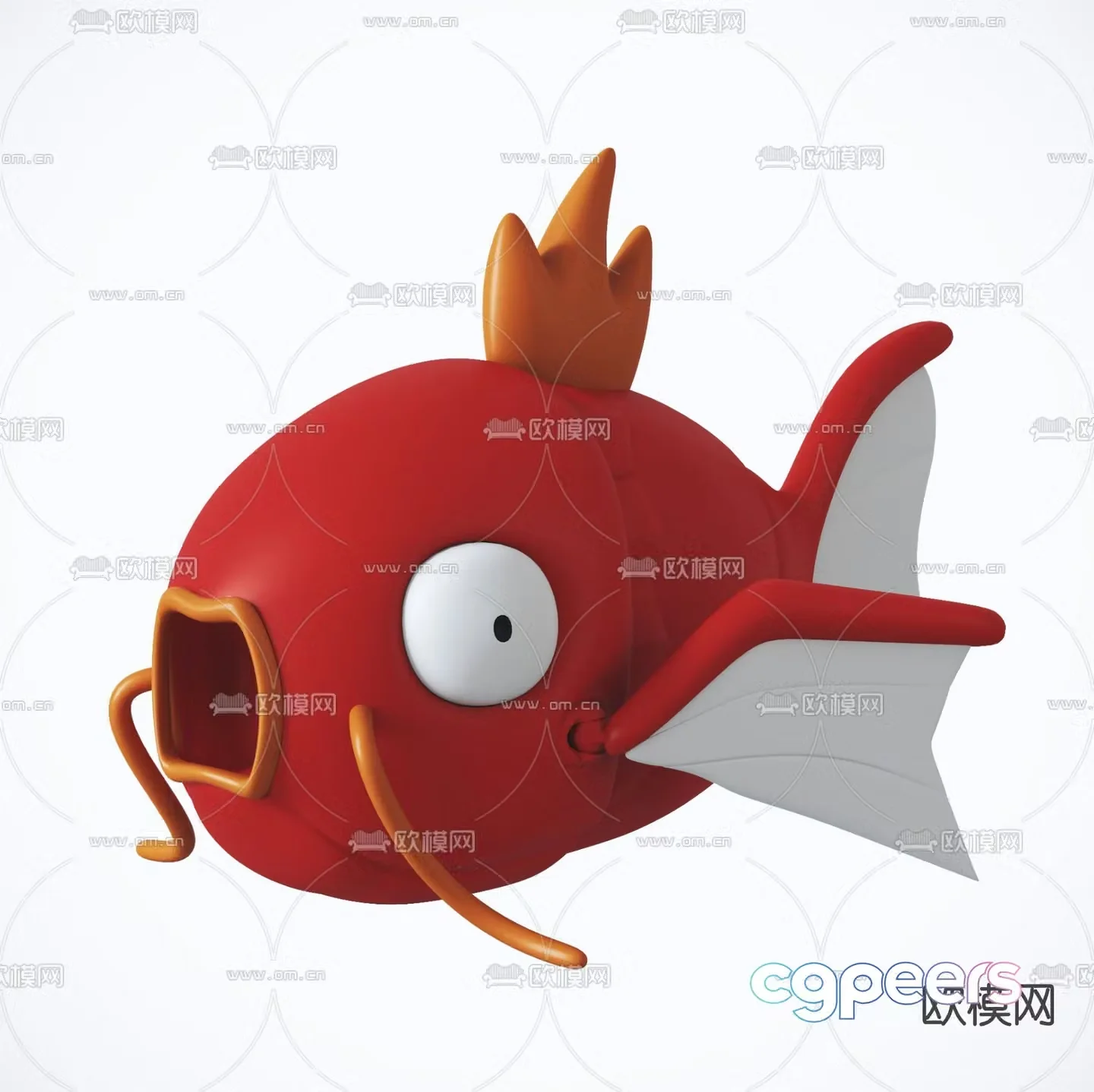 Modern PokÃ©mon Magikarp Toy 3d model