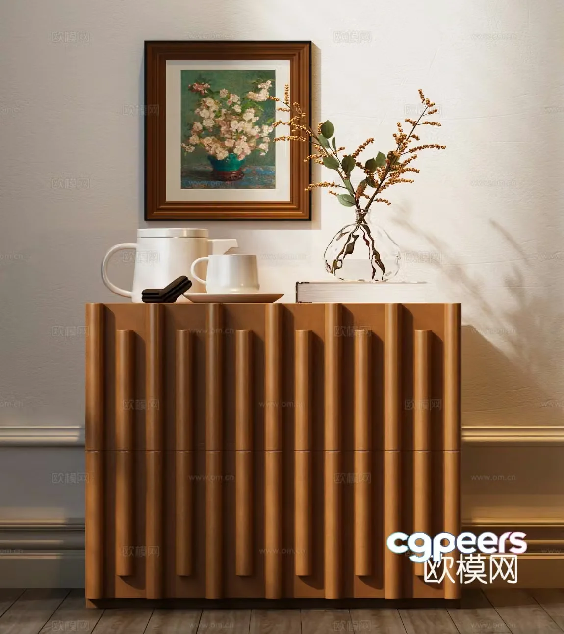 Modern medieval bedside table Modern bedside table Medium medieval bedside table 3D model
