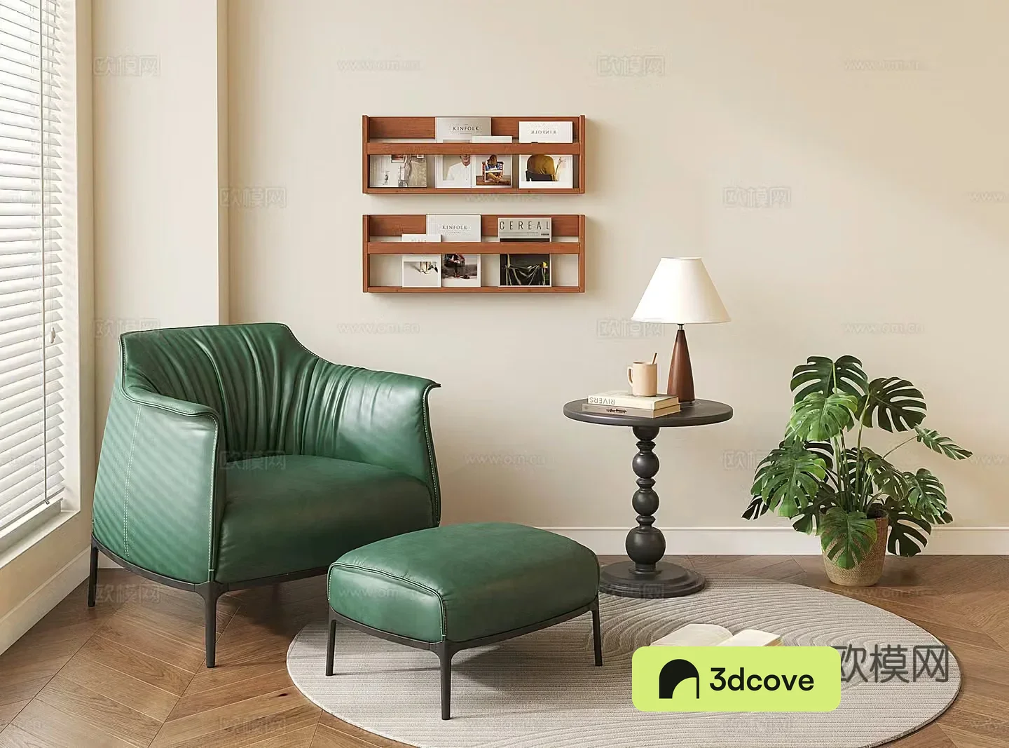 French retro single sofa leather sofa leisure chair sofa chair