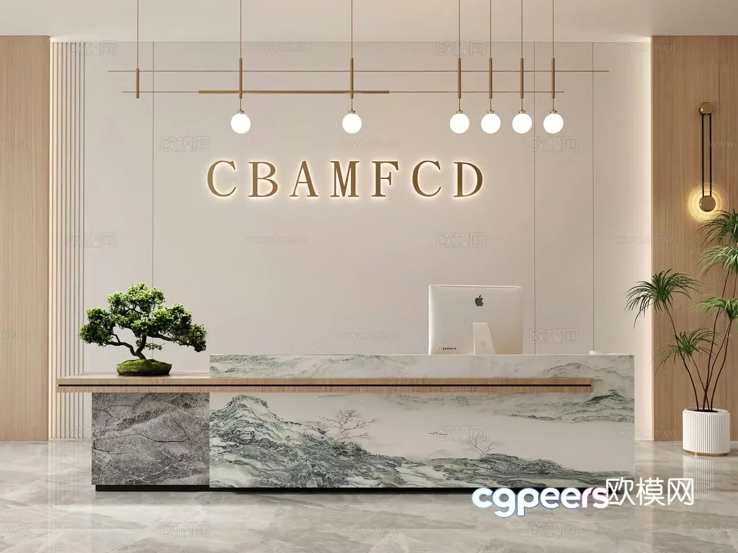 Modern front desk company front desk front desk front desk beauty salon front -desk home bedroom front desk front desk 3D model