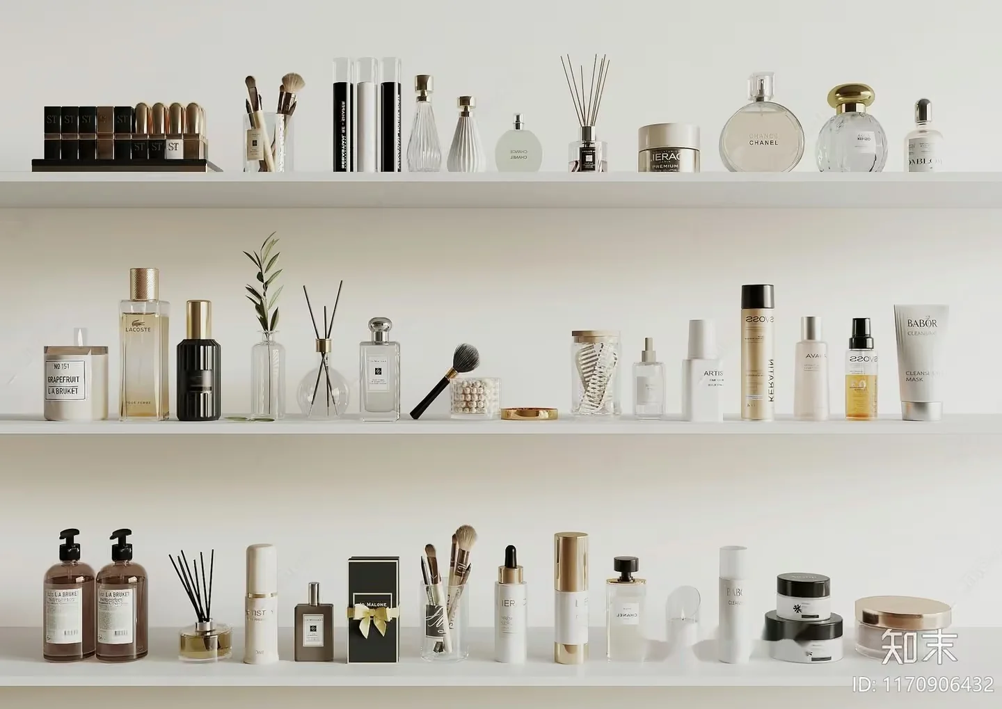 A Collection Of Cosmetics 3D Model – 7460 – VRAY Render
