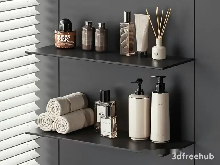 Cozy Bathroom Decor 3D Model – 21966 – VRAY Render